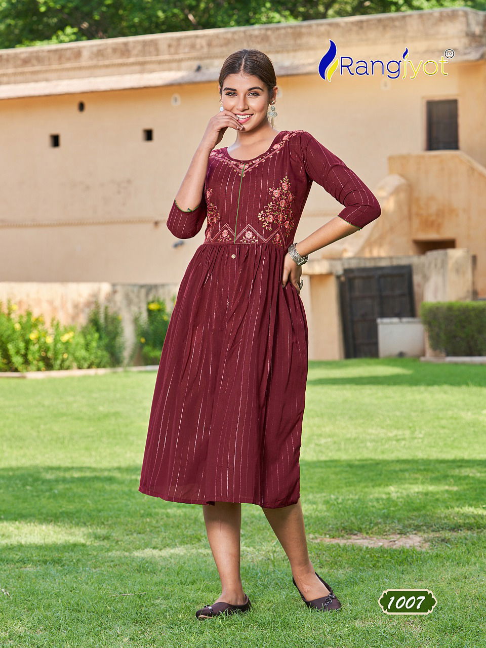 Rangjyot Greciya 2  Rayon Fancy Ethnic Wear Designer Kurti Collection